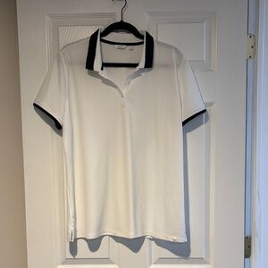 Lady Hagen White Polo with Black Trim